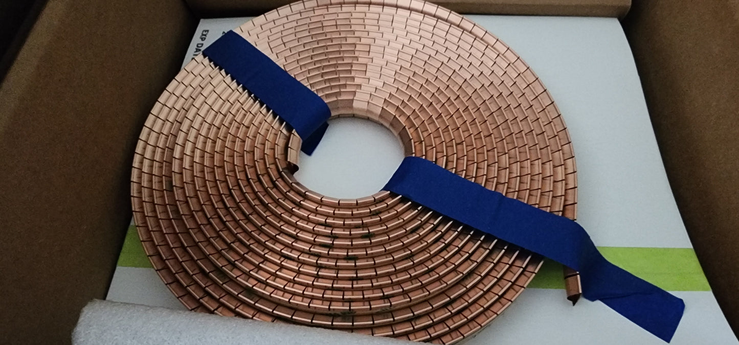8 Feet of Beryllium-Copper Gasket - BeCu gaskets can get damaged. They can be cut and replaced easily as long as you have replacement gasket material.